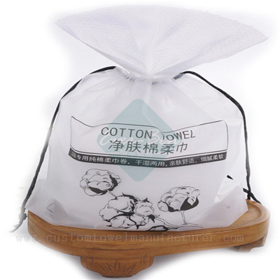 China Bulk OEM organic cotton wet and dry non woven disposable white face towels Wholesaler